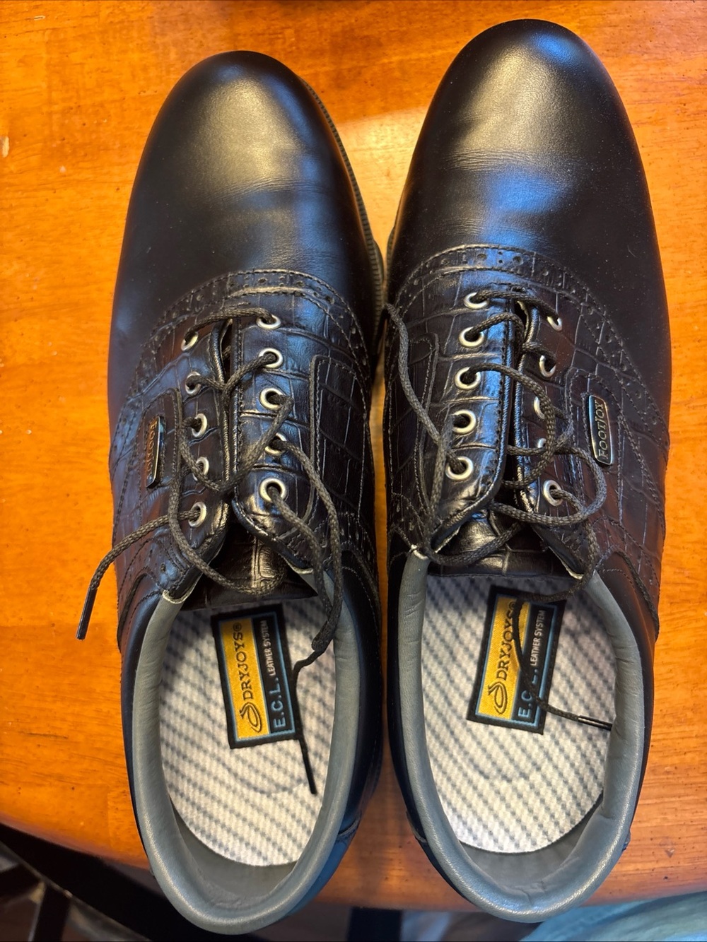 FootJoy Black Men's Athletic Golf Shoes Size 10.5 Wide NWOT